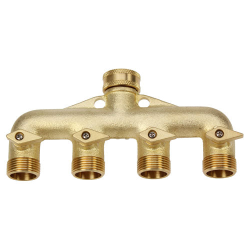 Brass Four Way Manifold