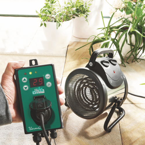 Electric Greenhouse Heater with Fan and Digital Thermostat