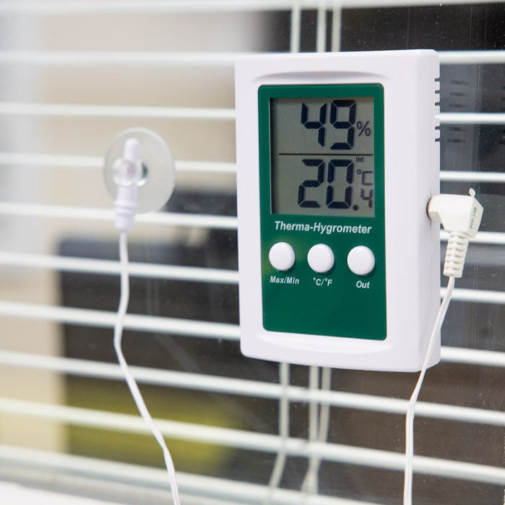 thermometer with min and max alarm