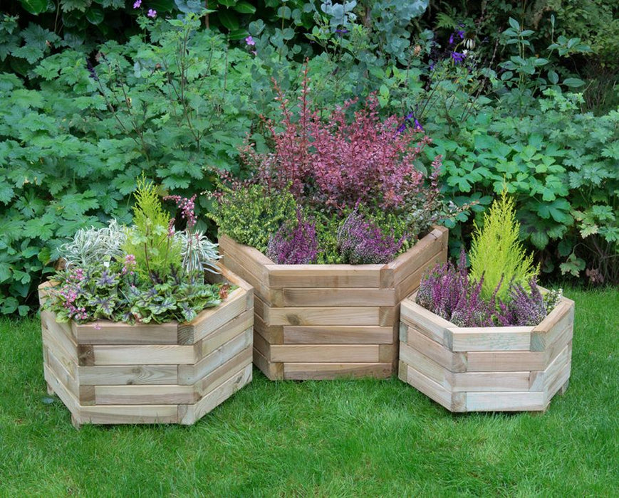 York Hexagonal Planter Set